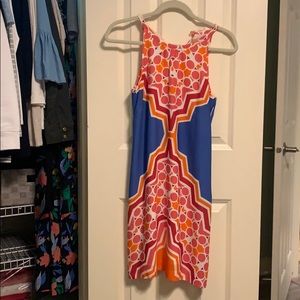 Geometric Print shift dress